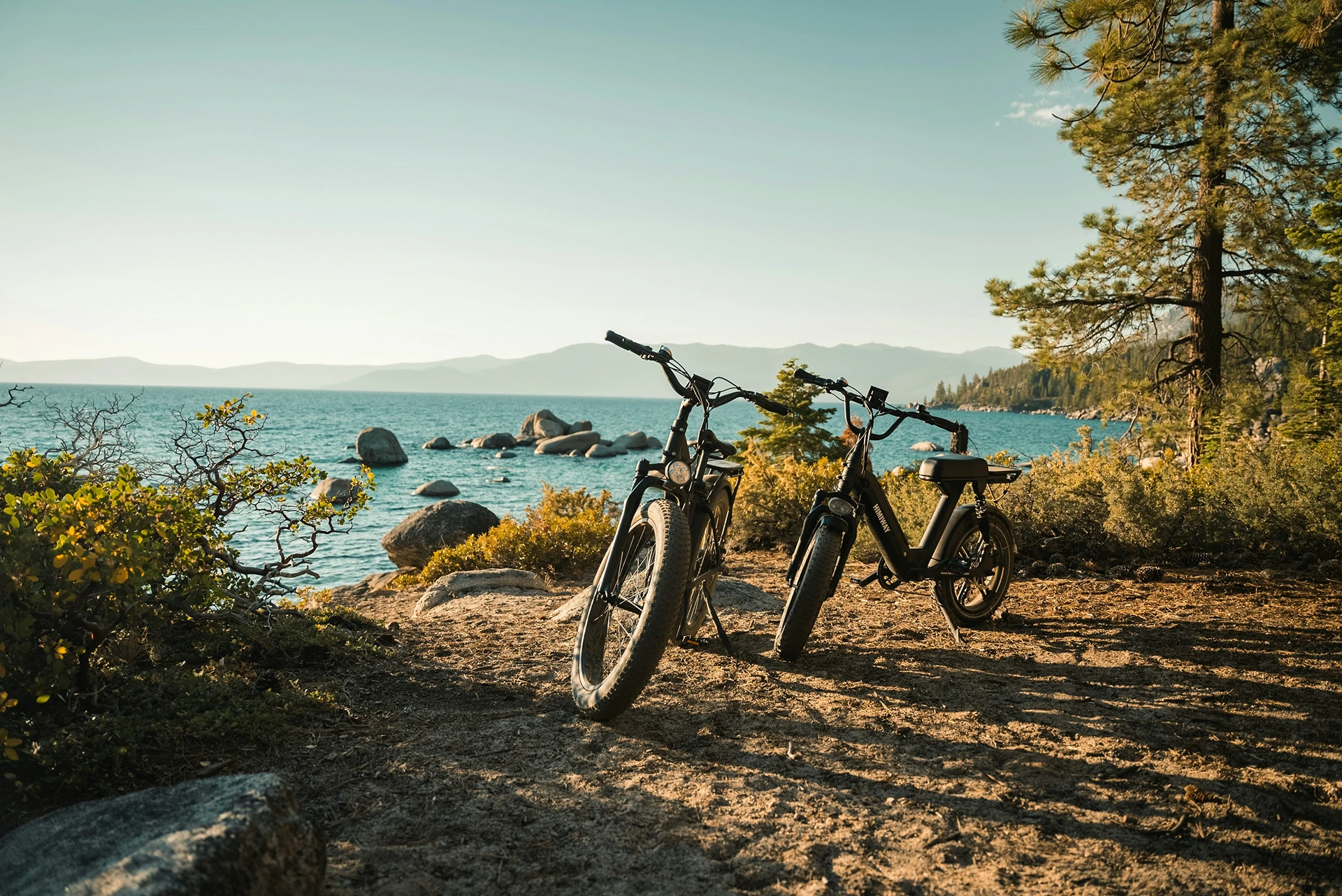 Ebike in beach photoshoot